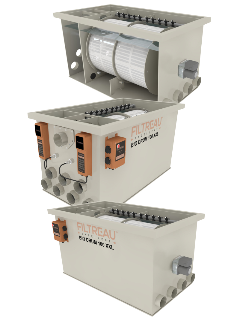 Filtr Filtreau Bębnowy Bio Drum 100 XXL Grawitacja/Pompa