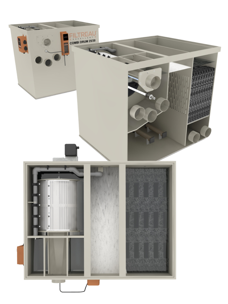 Filtr Filtreau Bębnowy Combi Drum 25/30 Grawitacja/Pompa