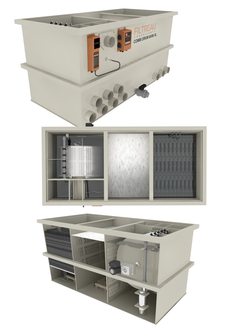 Filtr Filtreau Bębnowy Combi Drum 60/80 XL Grawitacja/Pompa