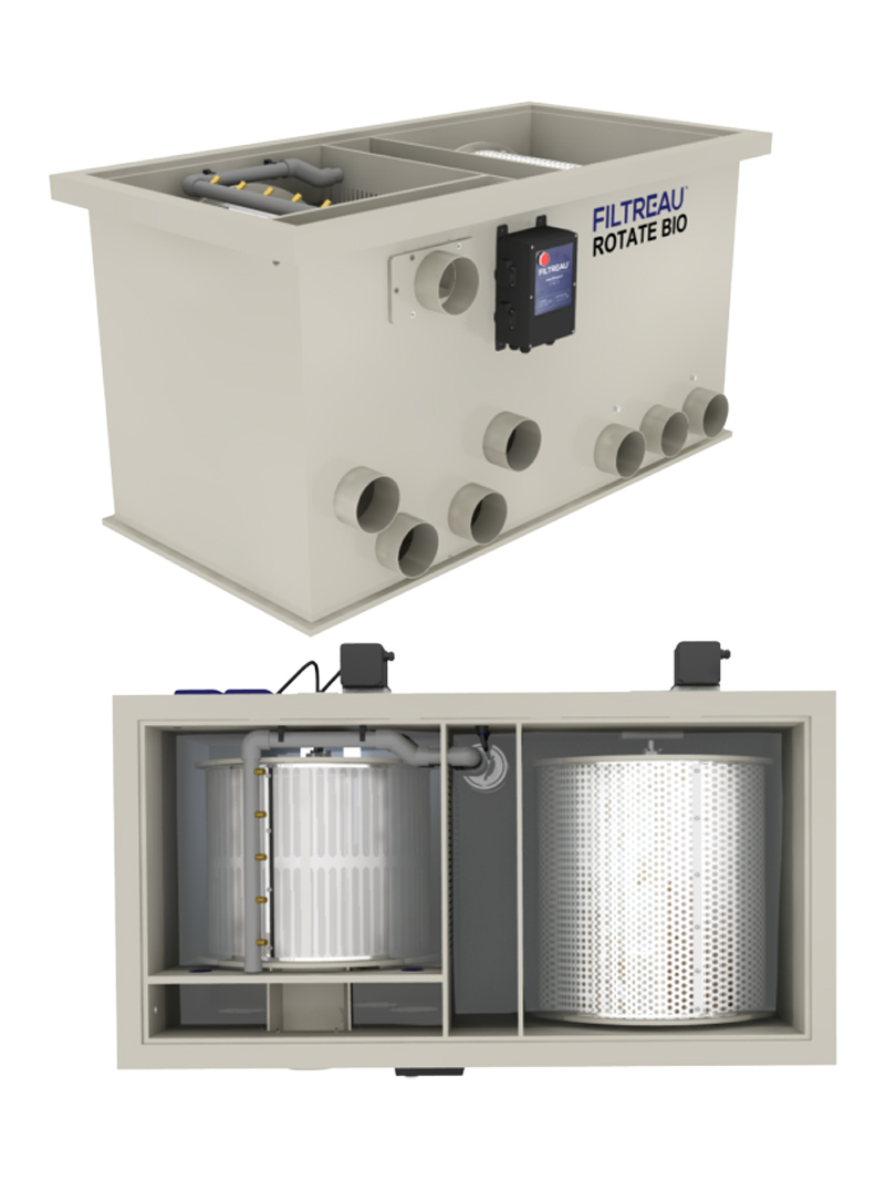 Filtr Filtreau bębnowy Rotate Bio Grawitacja/Pompa